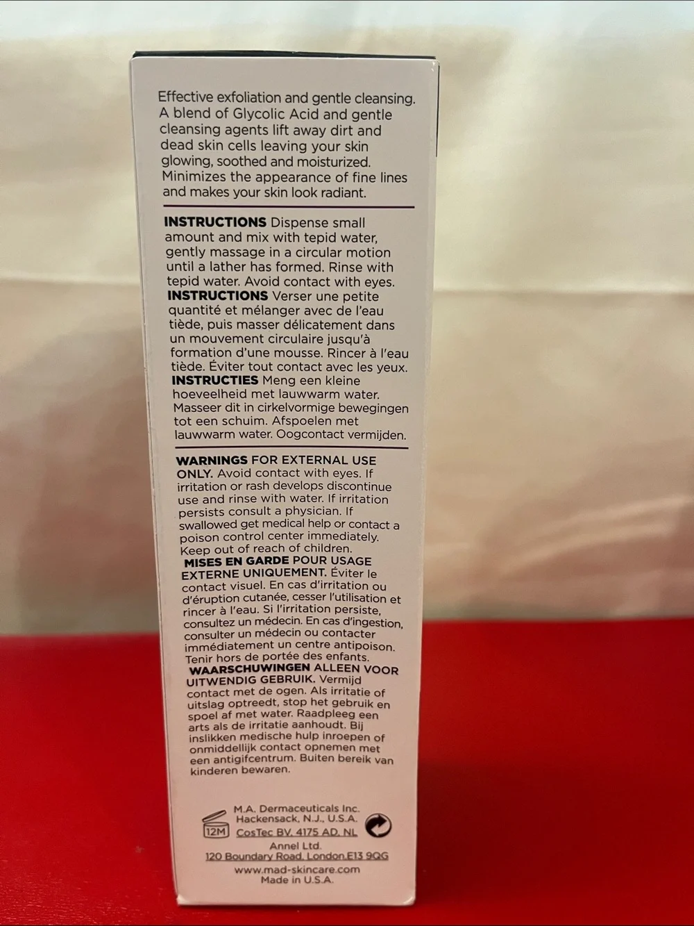 M.A.D Mad Skincare Glycolic Age Diffusing Cleanser- Oat Derived